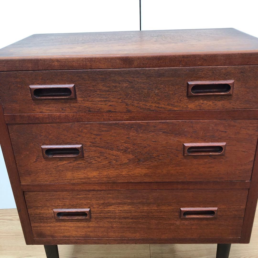 F143  3段スモールチェスト　北欧ヴィンテージ