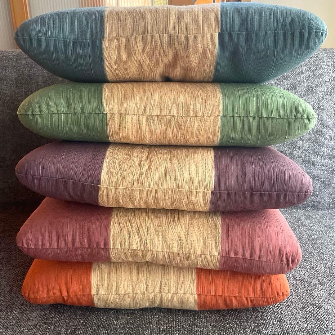 【最安値】【希少】【美品】着物生地 小座布団★5枚セット 箱入り