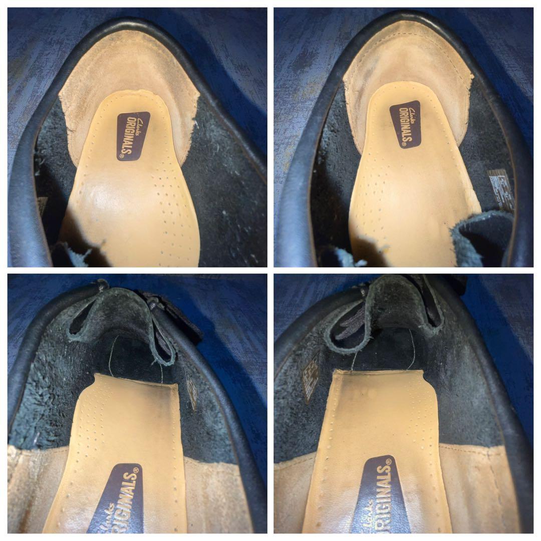 ★人気★クラークス ワラビー オールレザー【26.5】ブラック クレープソール