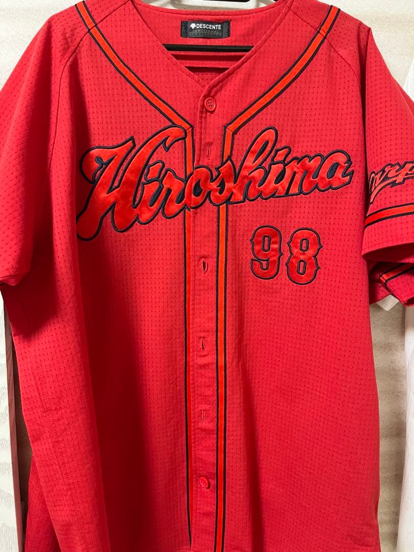 広島カープ刺繍ユニフォームコルニエルハイクオリティユニフォームLサイズ
