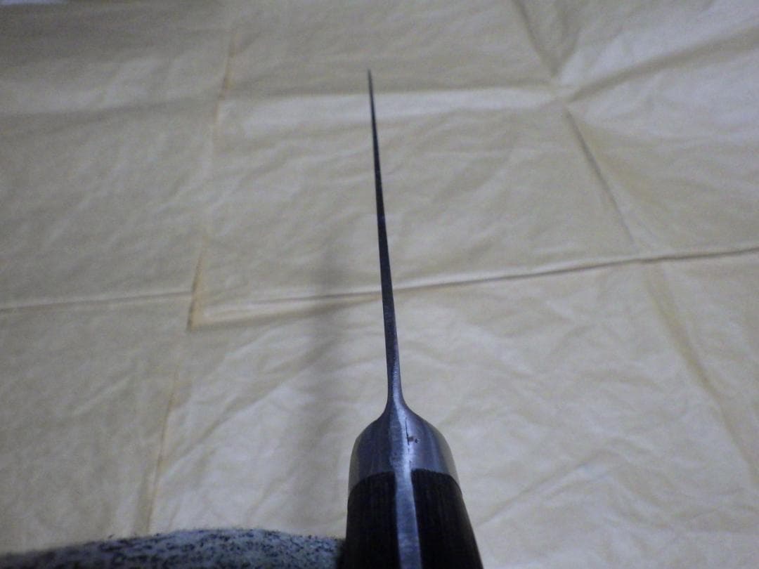 INOX鋼★正金・牛刀ナイフ包丁★昭和ビンテージ★手研ぎ済み★