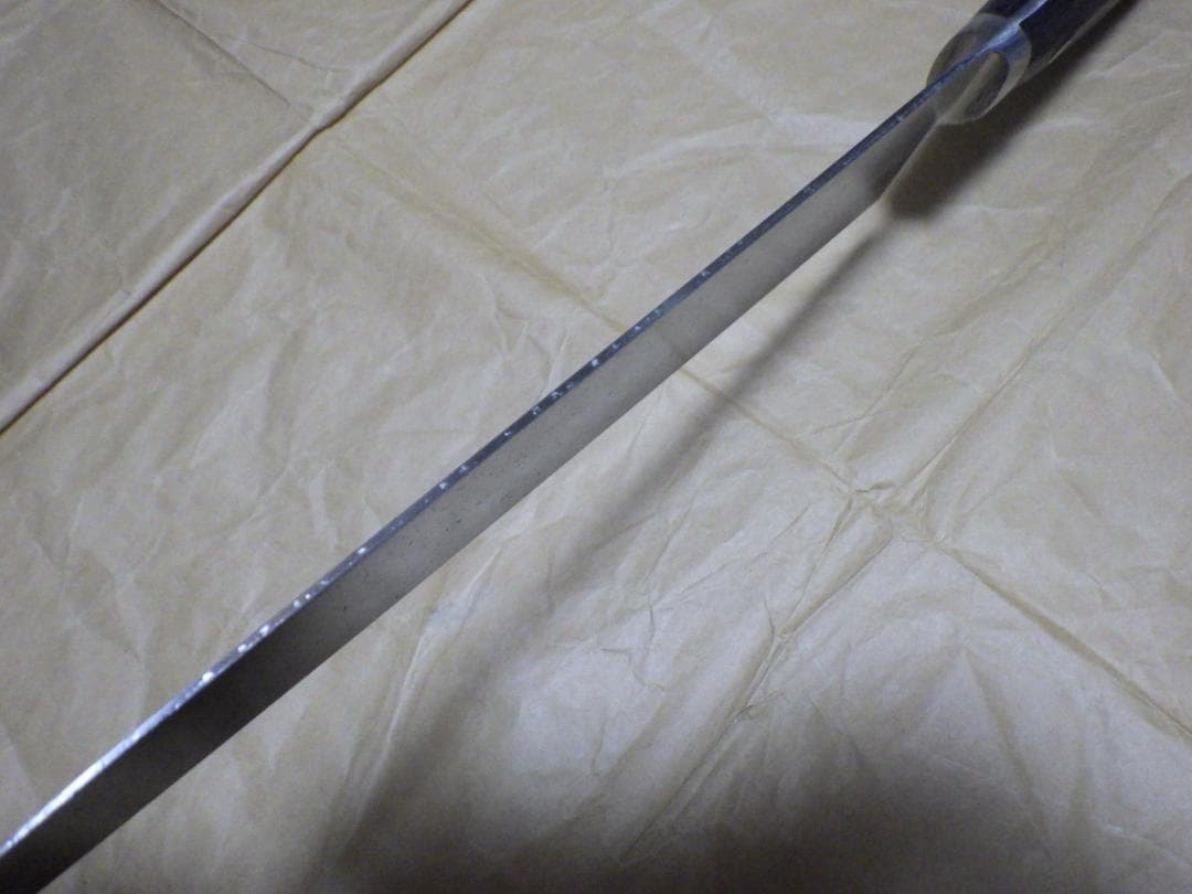 INOX鋼★正金・牛刀ナイフ包丁★昭和ビンテージ★手研ぎ済み★