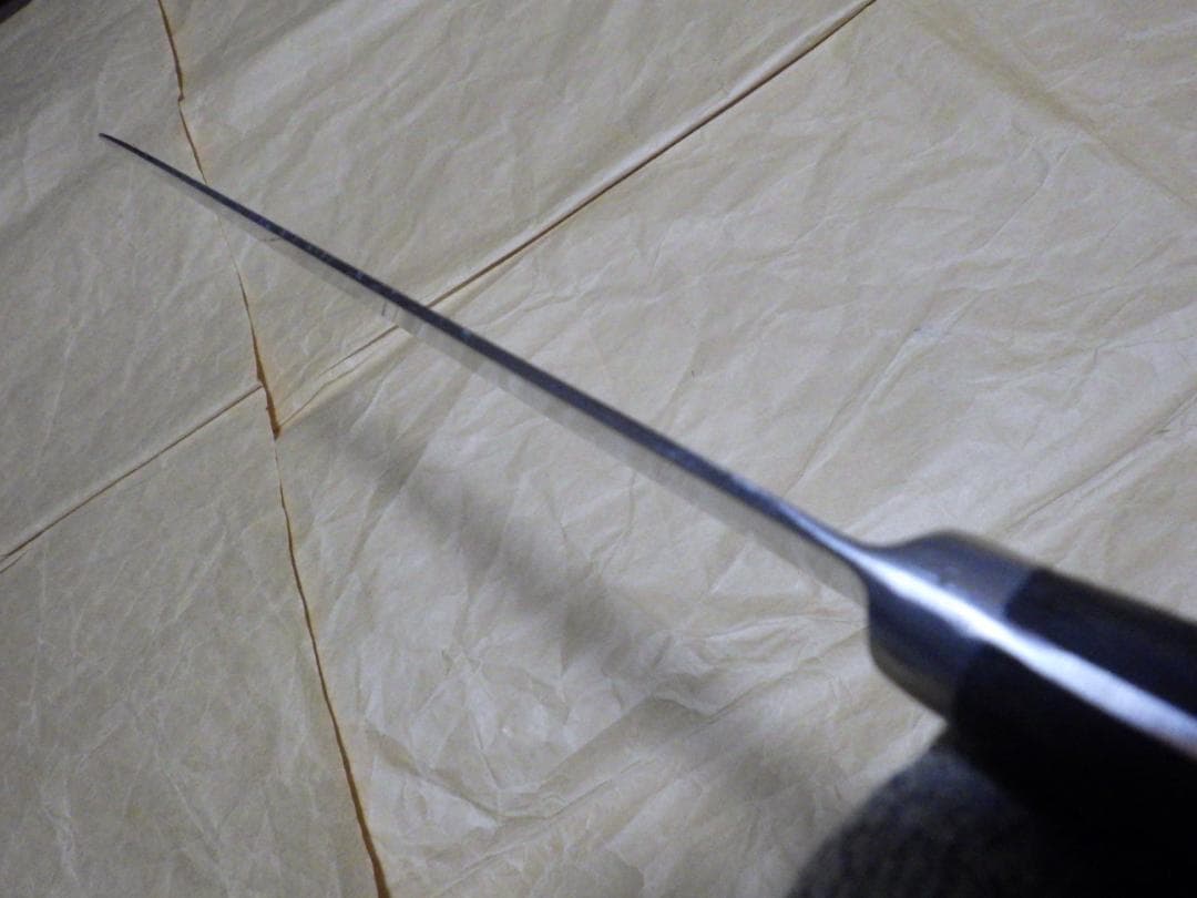 INOX鋼★正金・牛刀ナイフ包丁★昭和ビンテージ★手研ぎ済み★