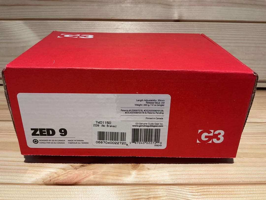 G3 ZED 9 ツアービンディング