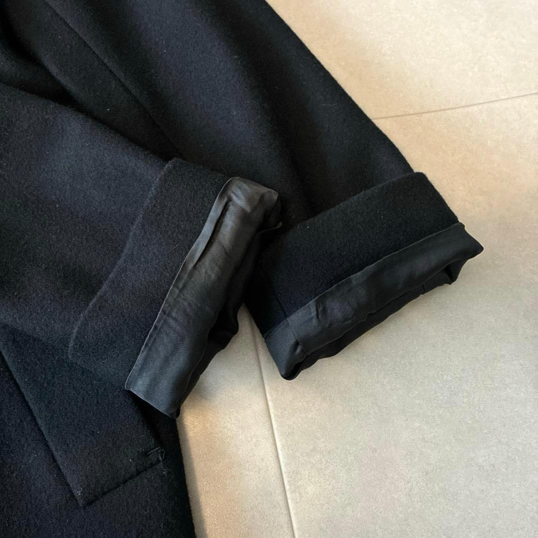 近年 美品 ICB♡ウールリバー Pコート ダブルボタン 大きいサイズ 13黒