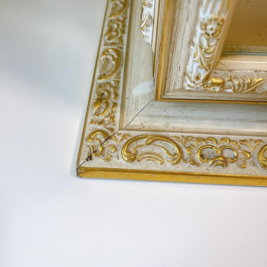 【イタリア製】金彩装飾 キュリオケース ガラスキャビネット アンティーク調