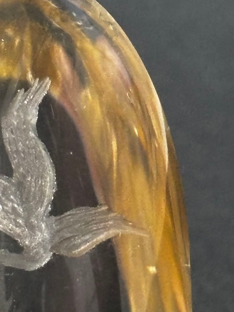 水晶置き物（夫婦鶴）NO411