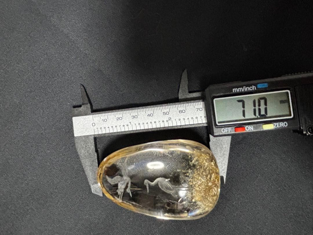 水晶置き物（夫婦鶴）NO411