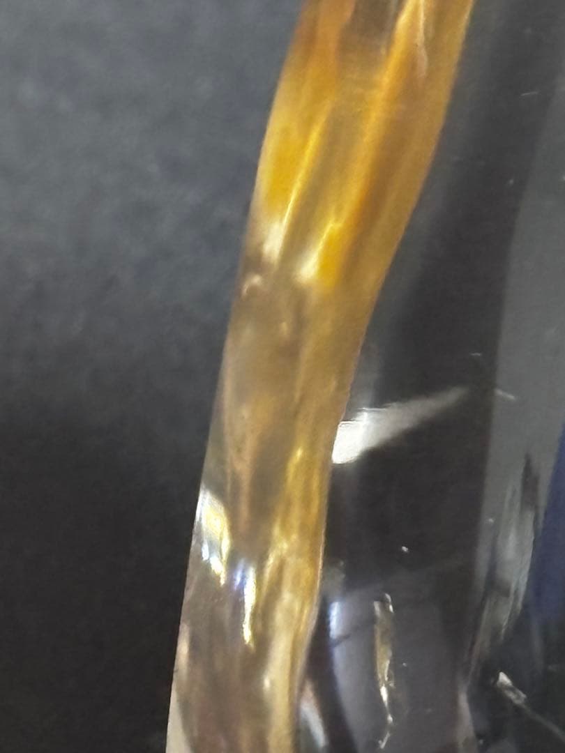 水晶置き物（夫婦鶴）NO411