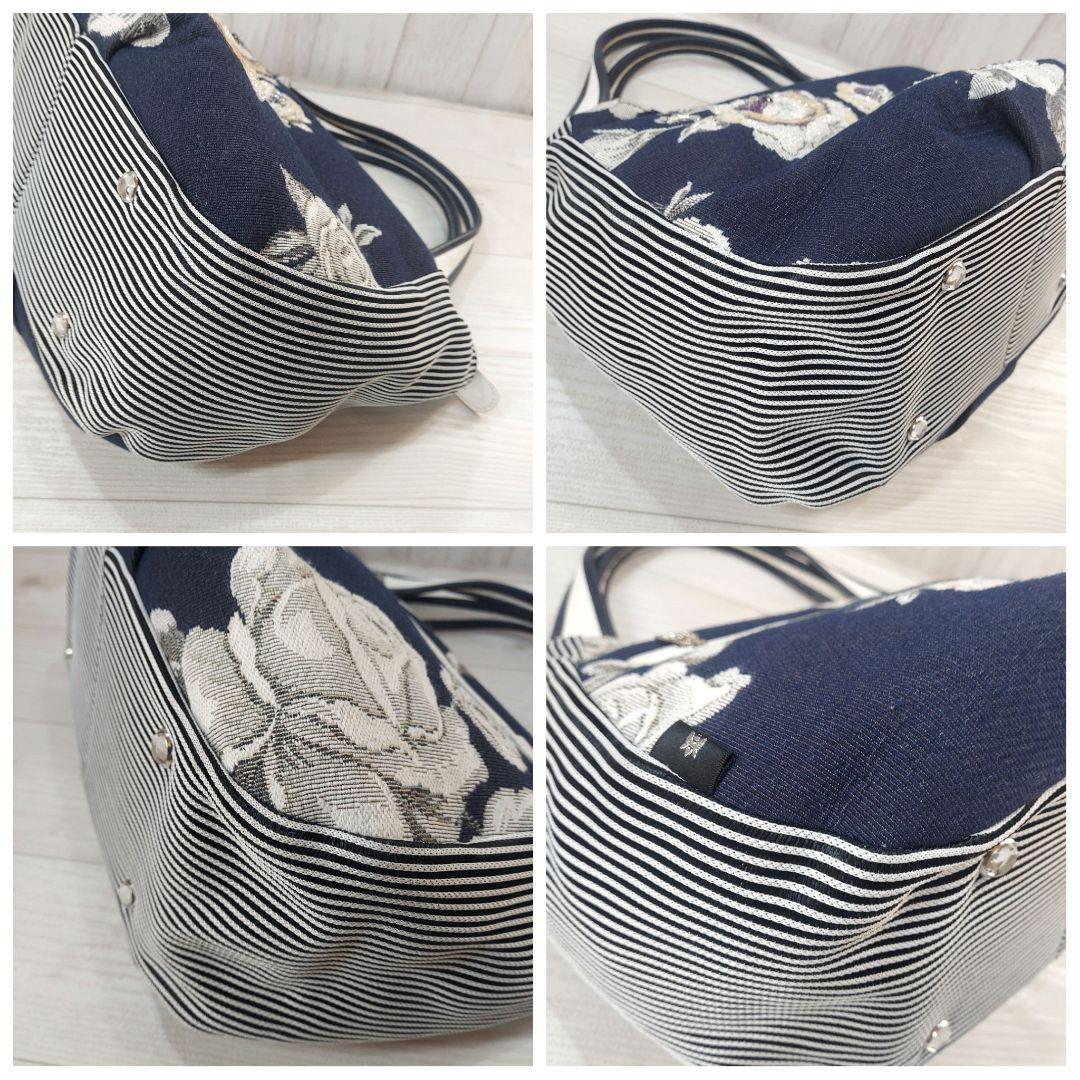 Think Bee! ノバビアンカ ビーズ トートバッグ ゴブラン織り