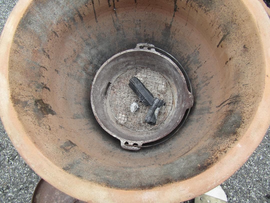 蜜芋焼き器　壺焼き芋焼き器　高さ約90cm 大型 引取限定