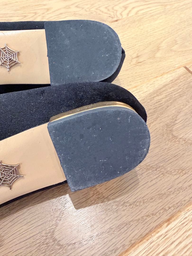 シャルロットオリンピア　フラットシューズ 黒　24.5cm（39） kitty