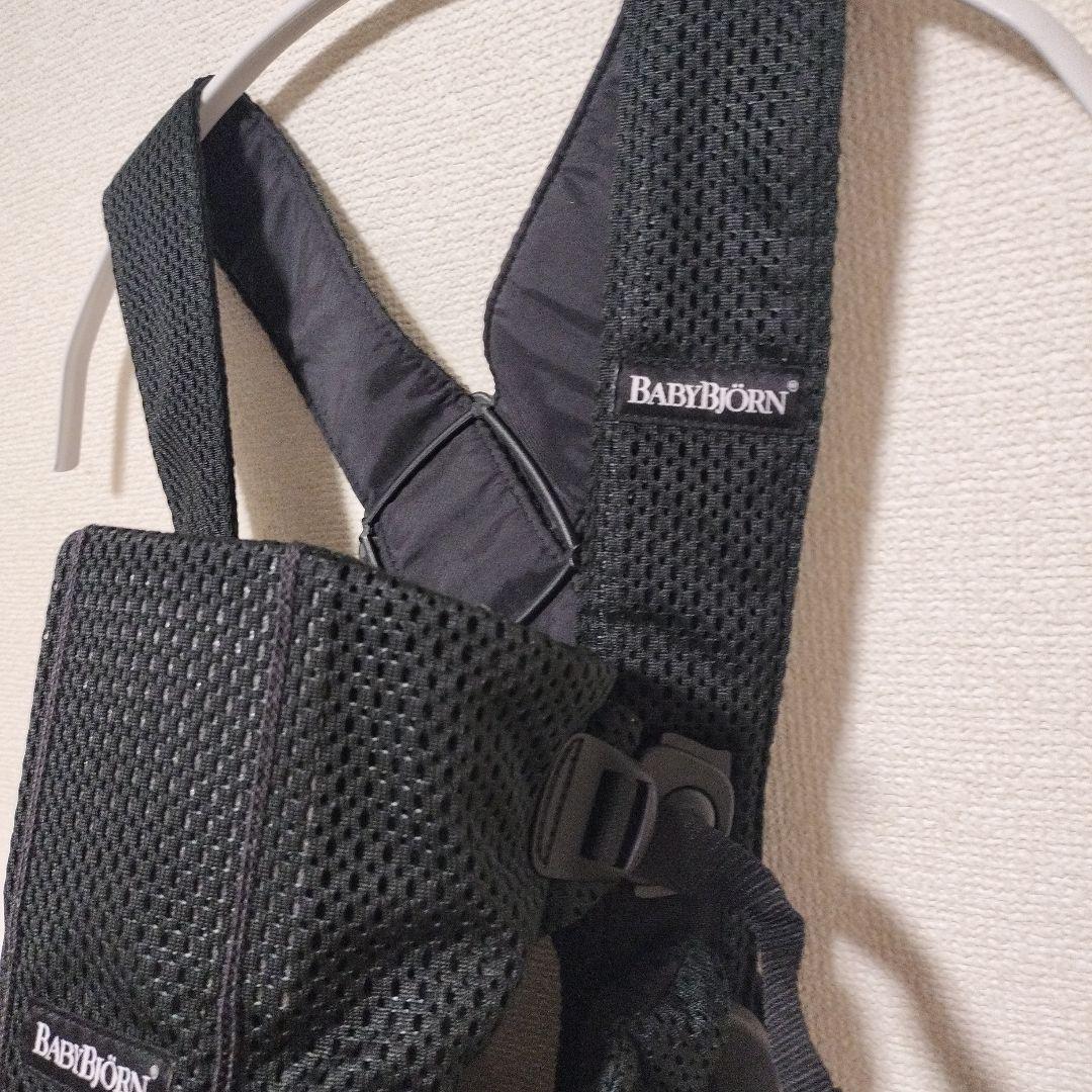 極美品 BABYBJÖRN ベビーキャリアmini Airブラック 箱 抱っこ紐