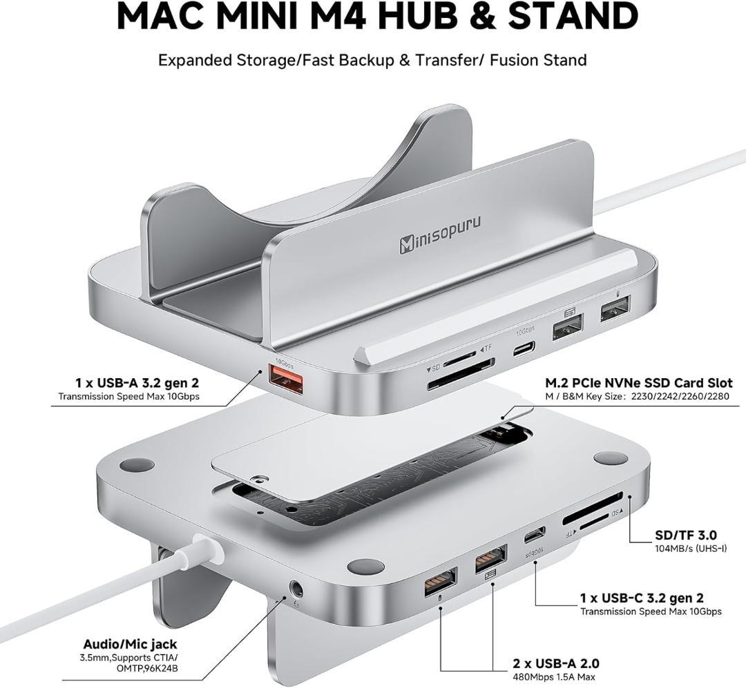 【未使用】Mac Mini M4 ドック＆スタンド iExpandMate