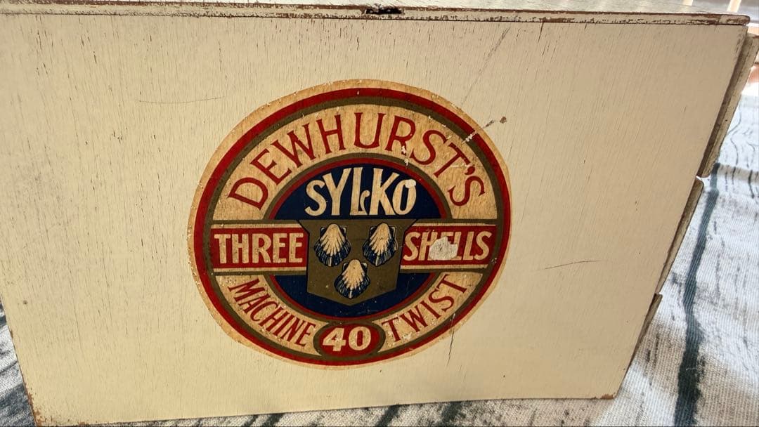 海外アンティーク DEWHURST’S SYLKO 木製3段引き出し仕切り収納