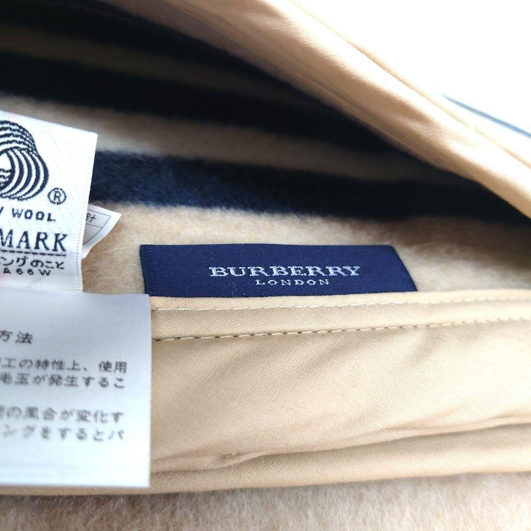 M0109B1 未使用★BURBERRY ウール毛布 140×220