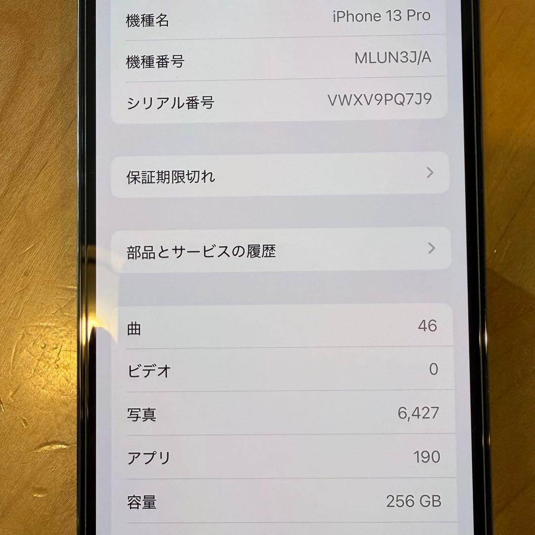 Apple iPhone 13 Pro 256GB グラファイト 備品付属