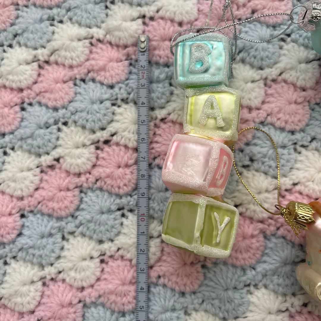 7058. パステル・baby ベビー オーナメント