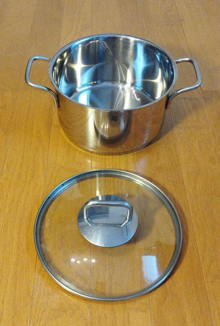 WMF TRANSTHERM 蓋付両手鍋 20cm ステンレス 調理鍋 IH対応