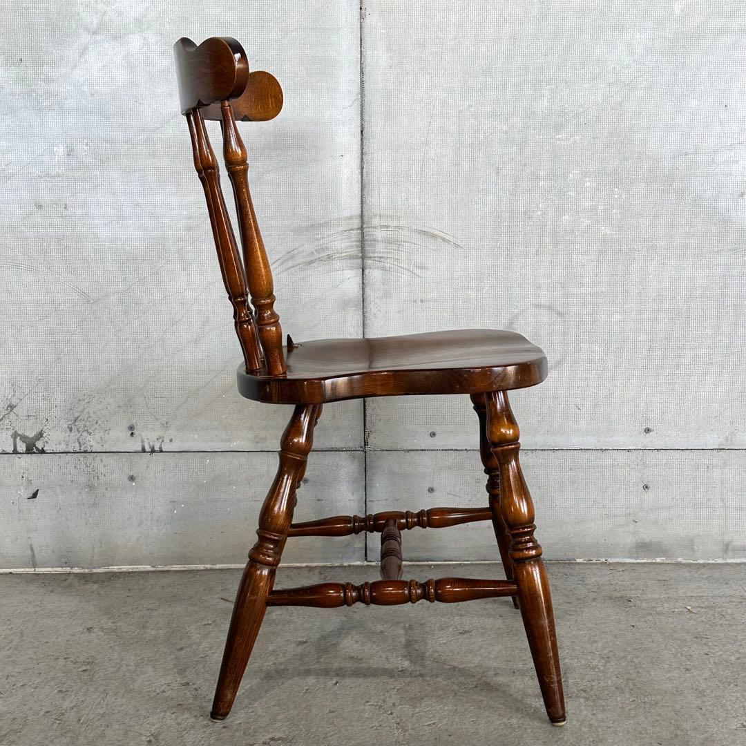 ✿訳あり✿ 昭和レトロ60s〜70s 飛騨産業 キツツキマーク ダイニングチェア