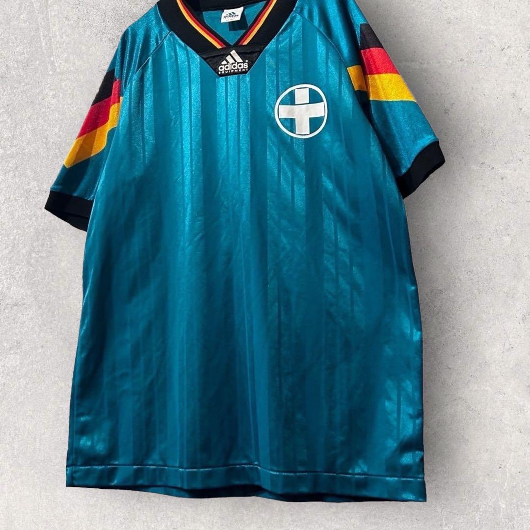 90s adidas アディダス ドイツ ゲームシャツ サッカー ユニフォーム