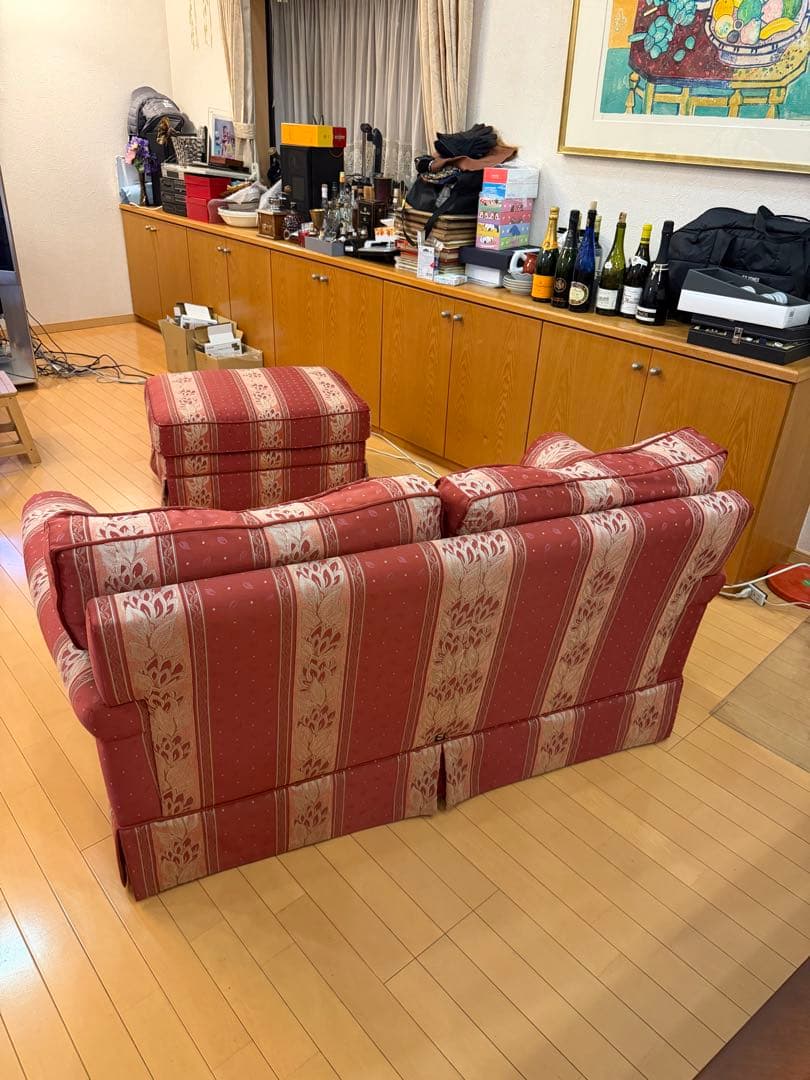 【引き取り限定】KOSUGA コスガ Newトラディショナルの2人掛けソファ