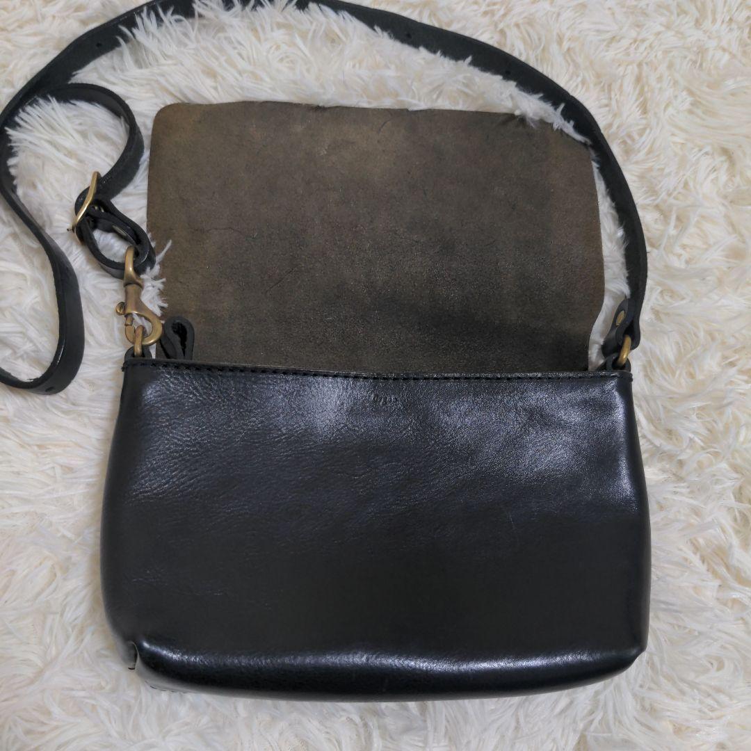 organ ショルダーバッグ レザー ブラック