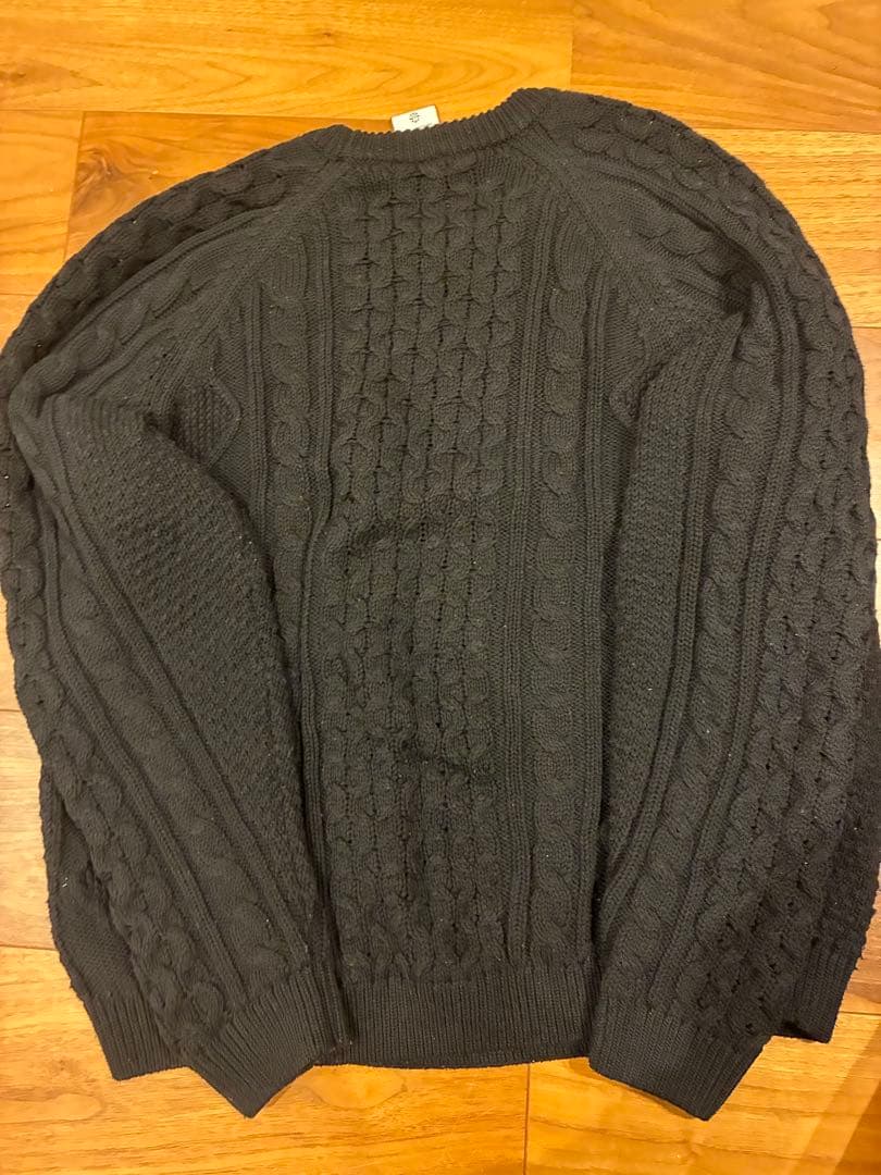 Nike ブラック ケーブルニットセーター XL