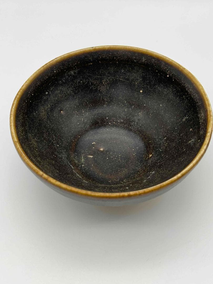 小米栗子　南宋時代　禾目天目茶碗　建窯茶盞 【旧家蔵出し】 (D-50)