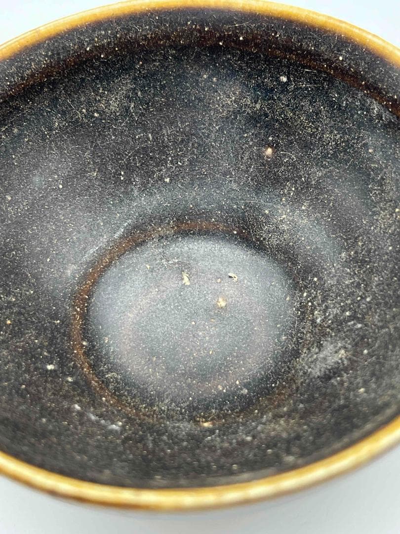 小米栗子　南宋時代　禾目天目茶碗　建窯茶盞 【旧家蔵出し】 (D-50)