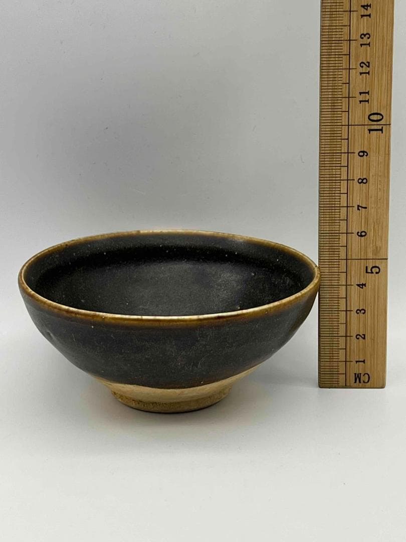 小米栗子　南宋時代　禾目天目茶碗　建窯茶盞 【旧家蔵出し】 (D-50)