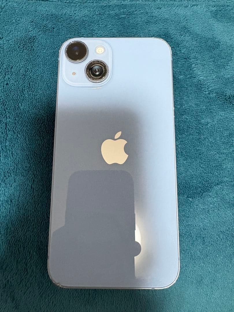 【値下げ】Apple iPhone 14ブルー 本体　初期化済