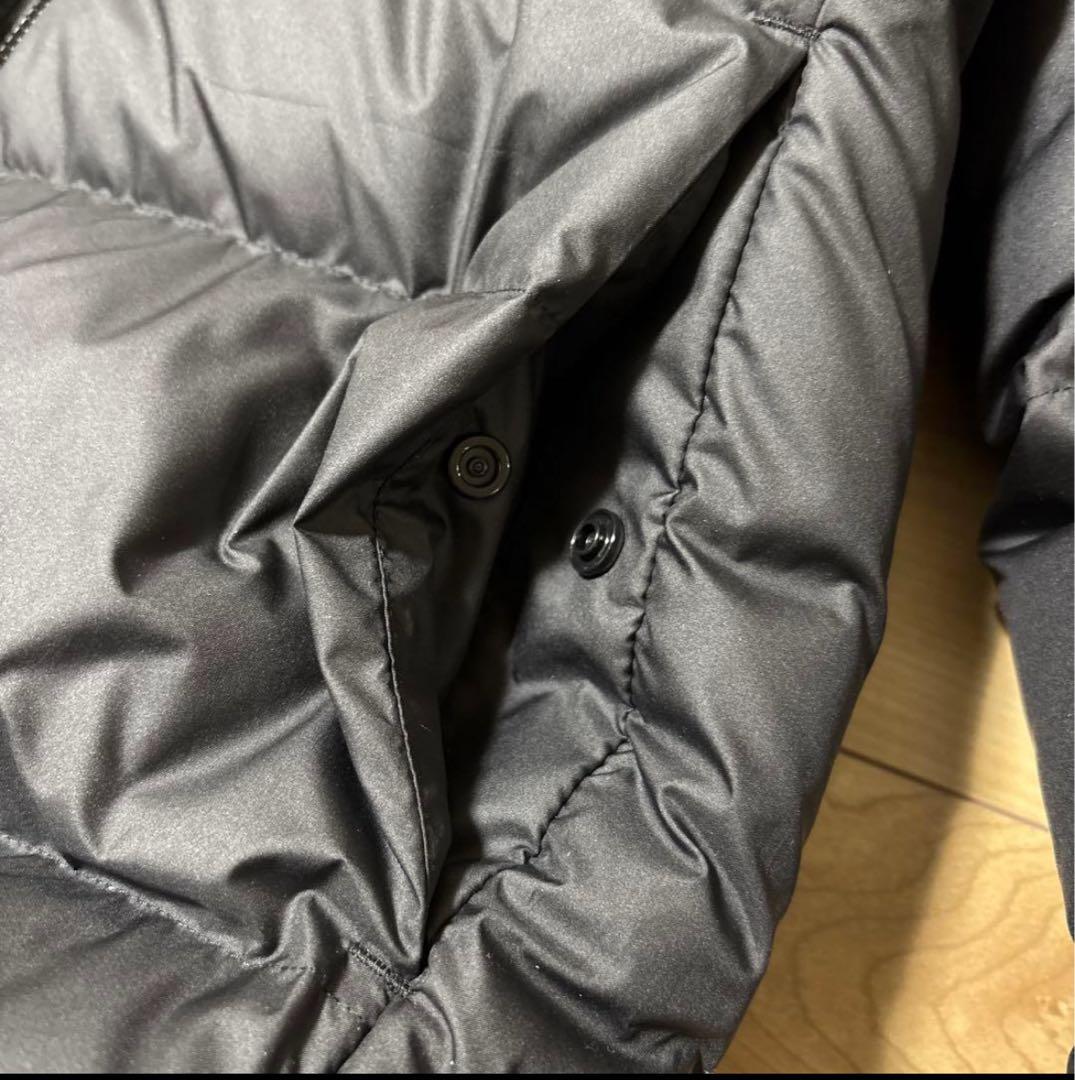 ポインコ弟様　メンズ　フーディダウン　アウター　ブラック　軽量　撥水　M