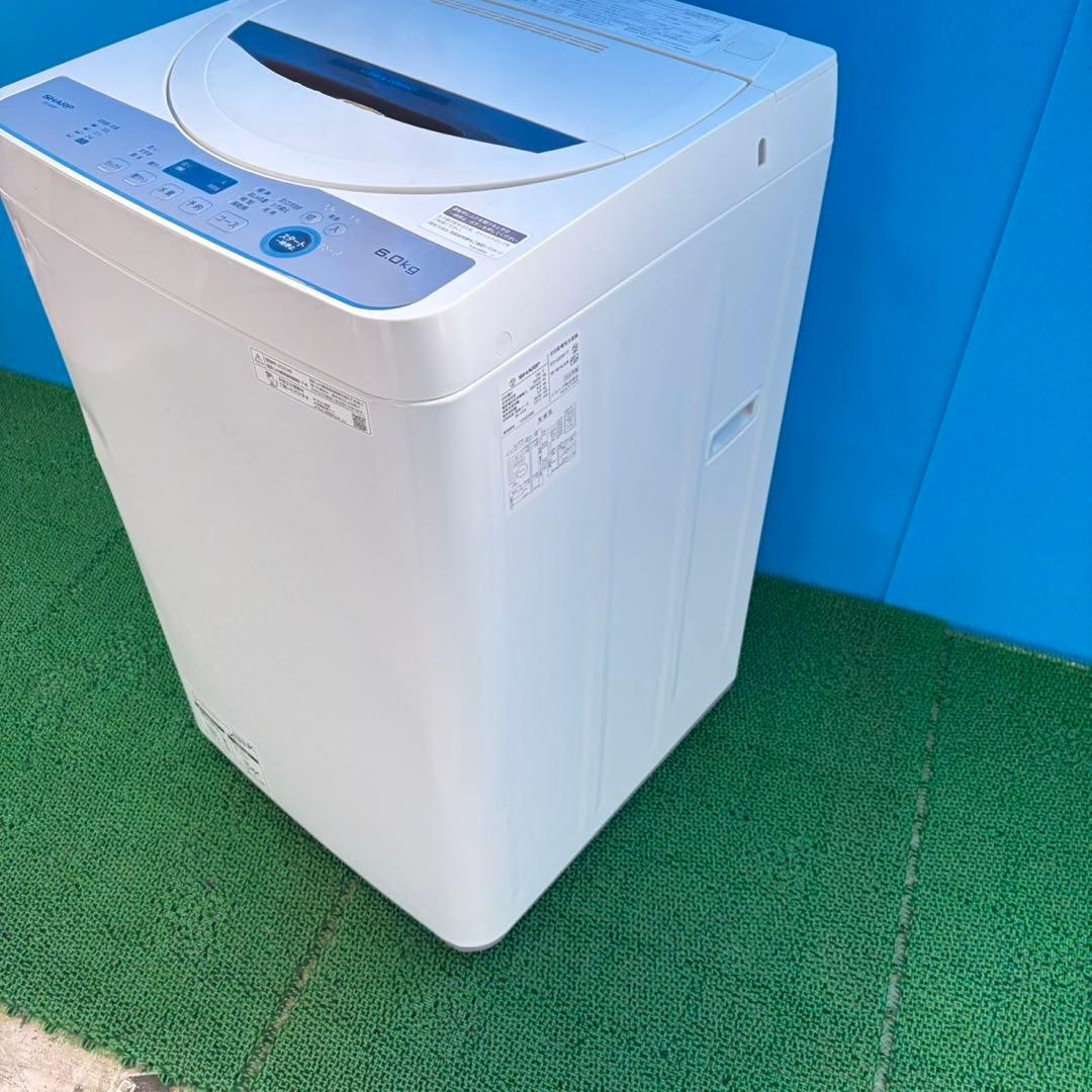 759 SHARP 2022年製　洗濯機　容量6キロ 極美品　冷蔵庫も有　小型