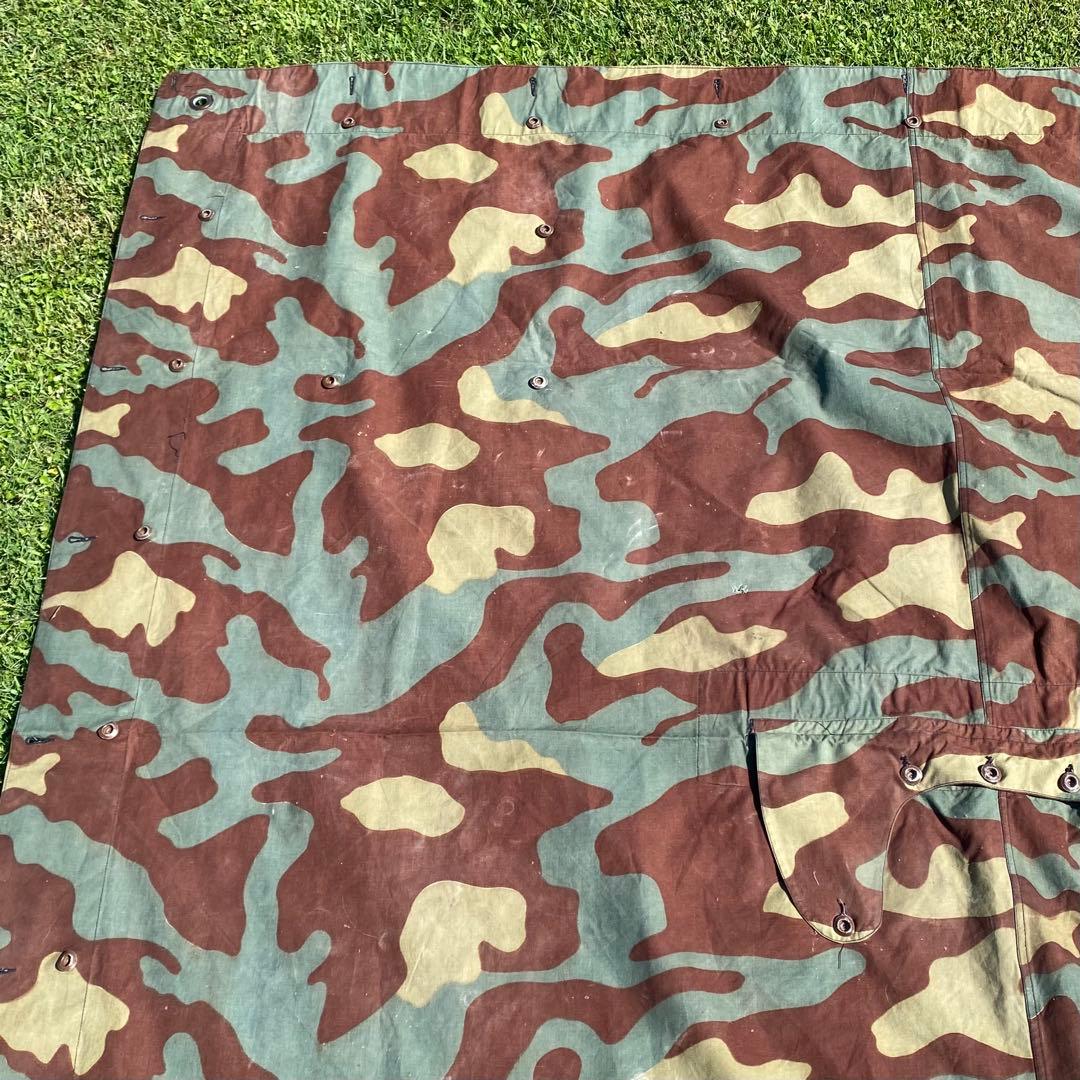 え*ち様 【レア】イタリア軍　軍幕　サンマルコ迷彩　2枚セット　ミリタリー　テン