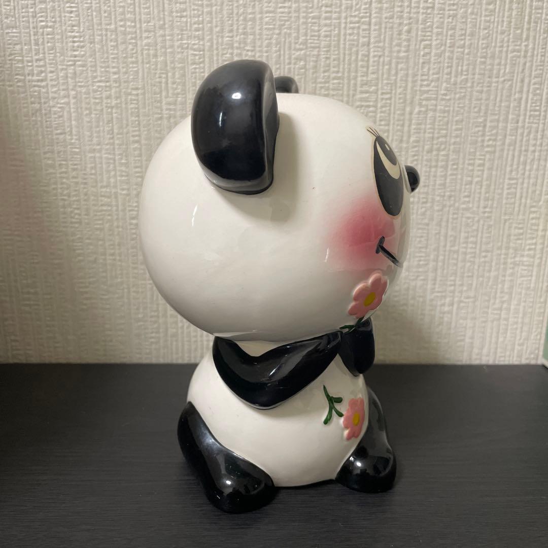 最終値下げ　昭和レトロ　内藤ルネ　パンダ貯金箱　ルネパンダ　陶器