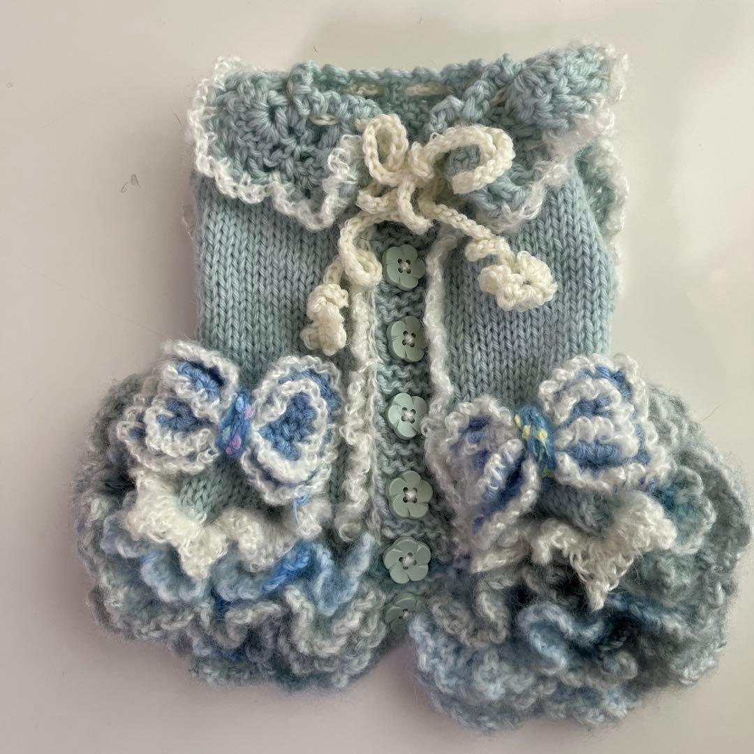 小型犬用手編み服　まいまし