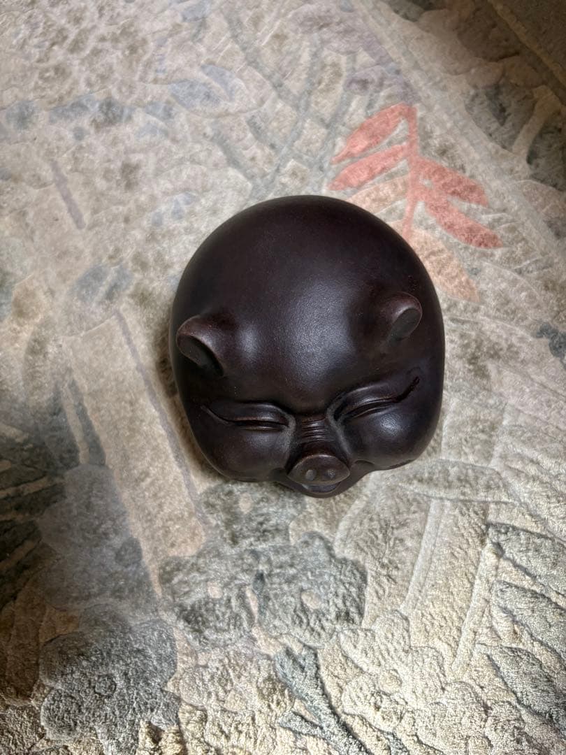 ブタ豚　置物　鈴