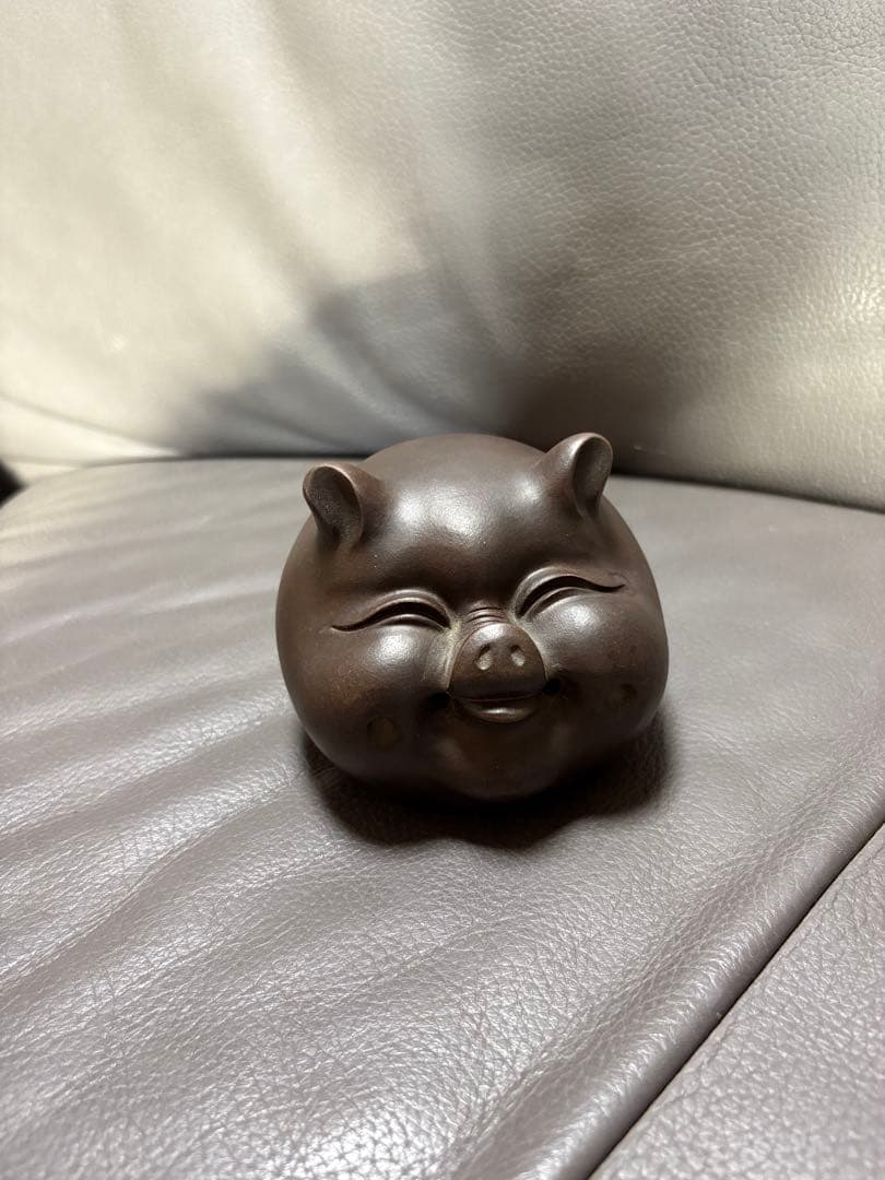 ブタ豚　置物　鈴