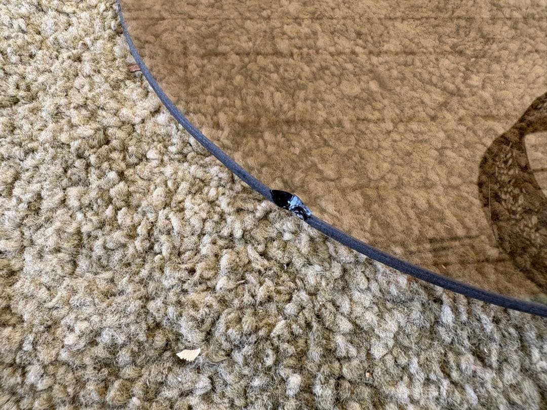 薔薇装飾 アイアン×ガラス サイドテーブル ルネッサンス風