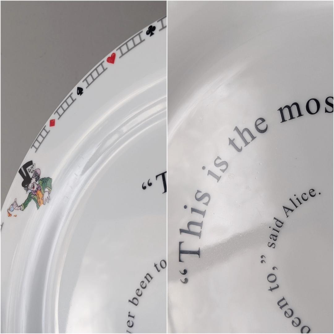 美品・未使用　不思議の国のアリス　大皿　4枚まとめ売り　プレート3枚　デザート皿