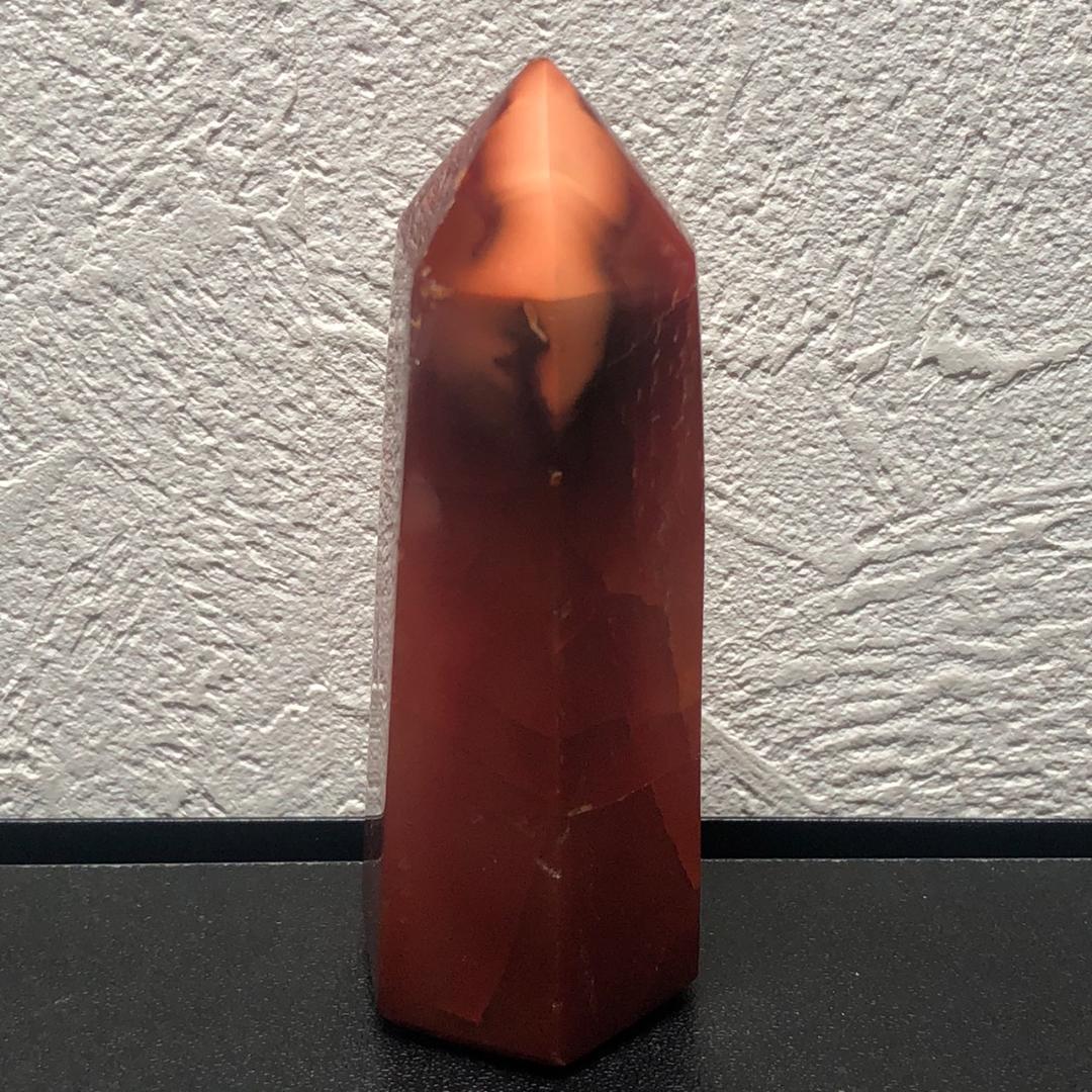 カーネリアン 天然石 六角柱 パワーストーン 浄化 約8.6cm