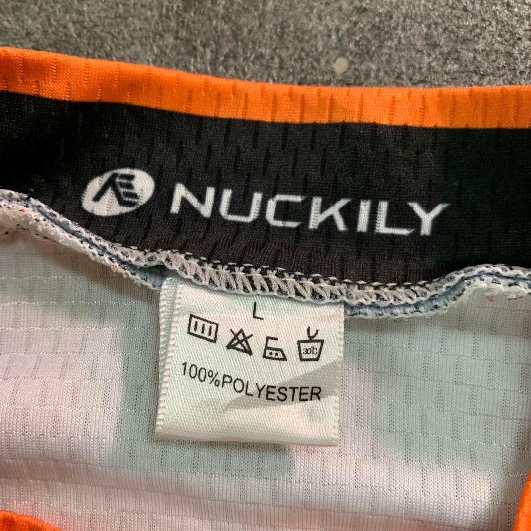 【NUCKILY】サイクルジャージ ゲームシャツ スポーツ古着usedTSM11