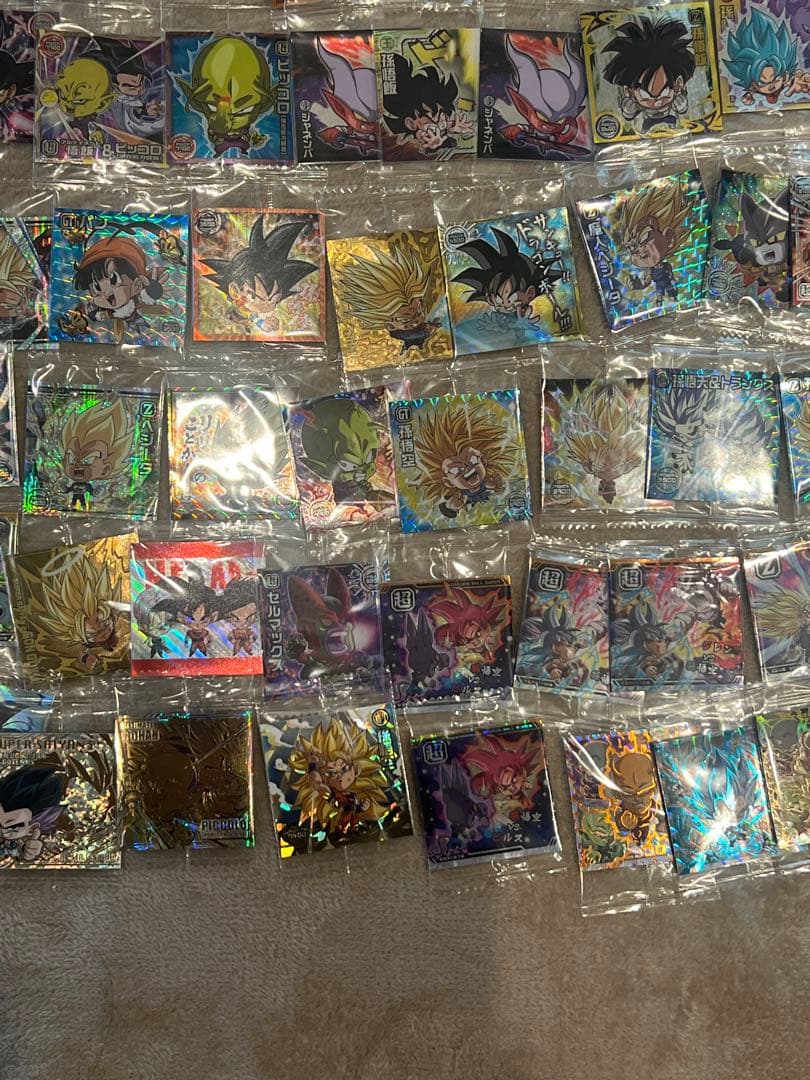 ハ*！様 ドラゴンボール ワンピース 鬼滅の刃 シール カード まとめ売り レア