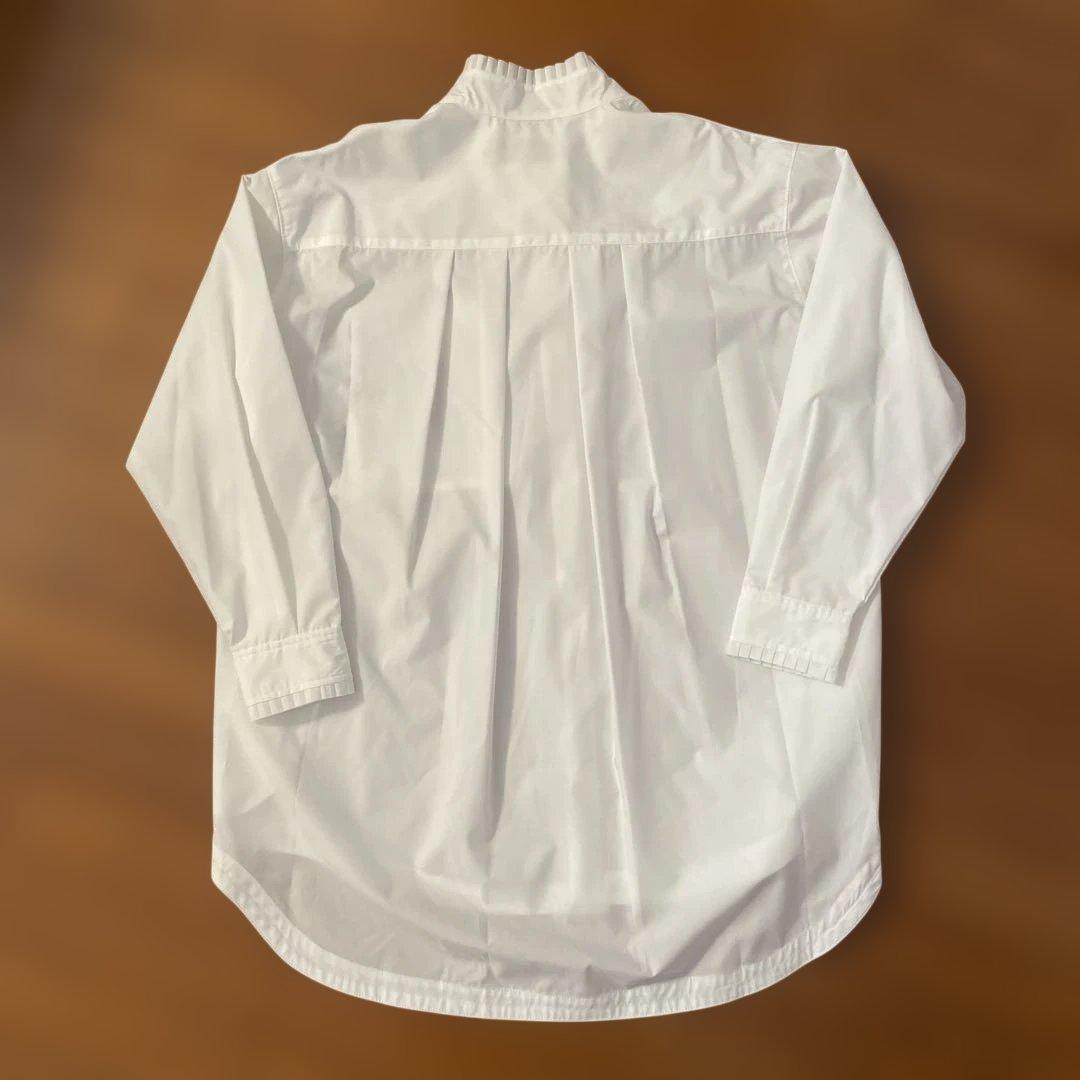 THOMAS MAGPIE ハイネックBIGシャツ ホワイト 38サイズ ＊新品