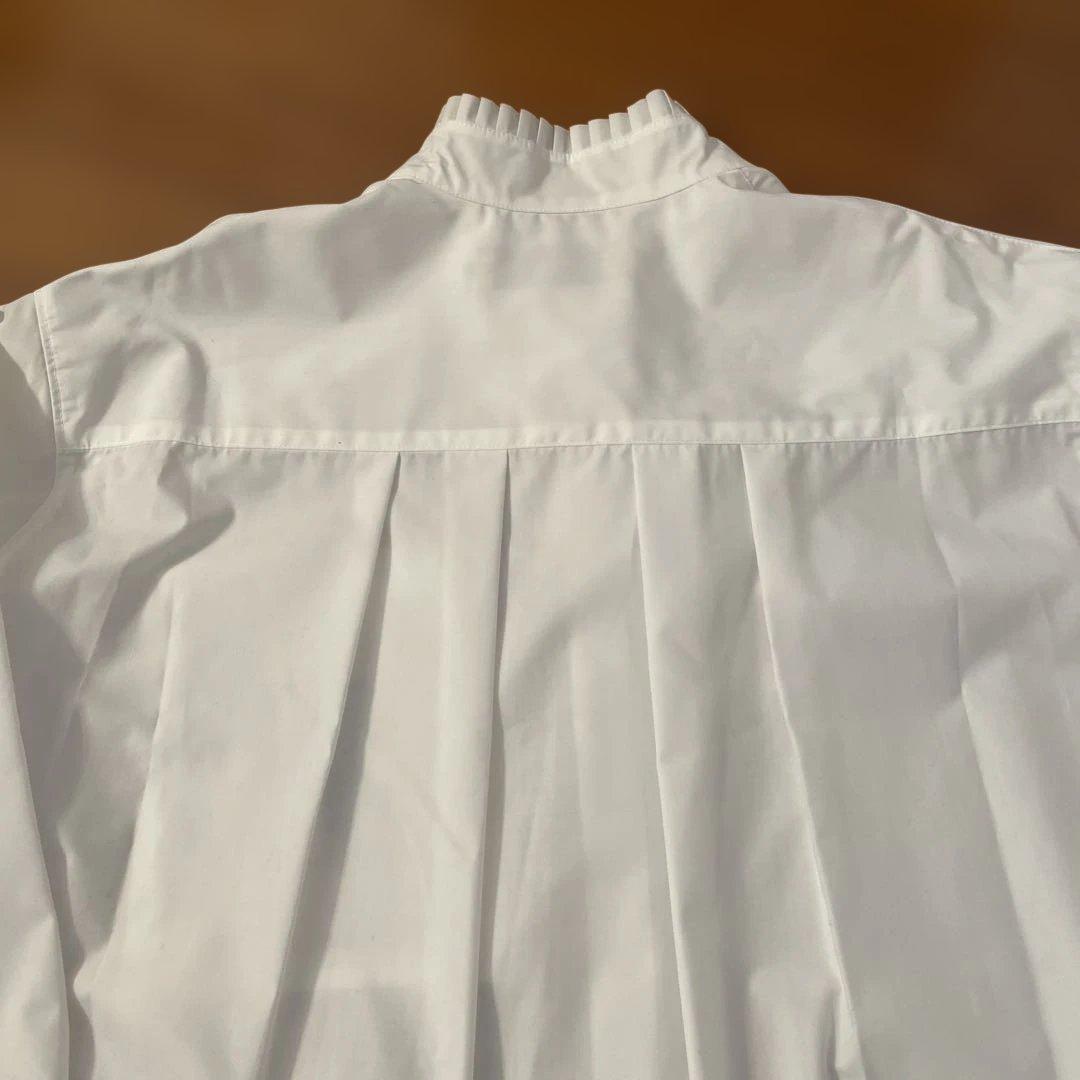 THOMAS MAGPIE ハイネックBIGシャツ ホワイト 38サイズ ＊新品