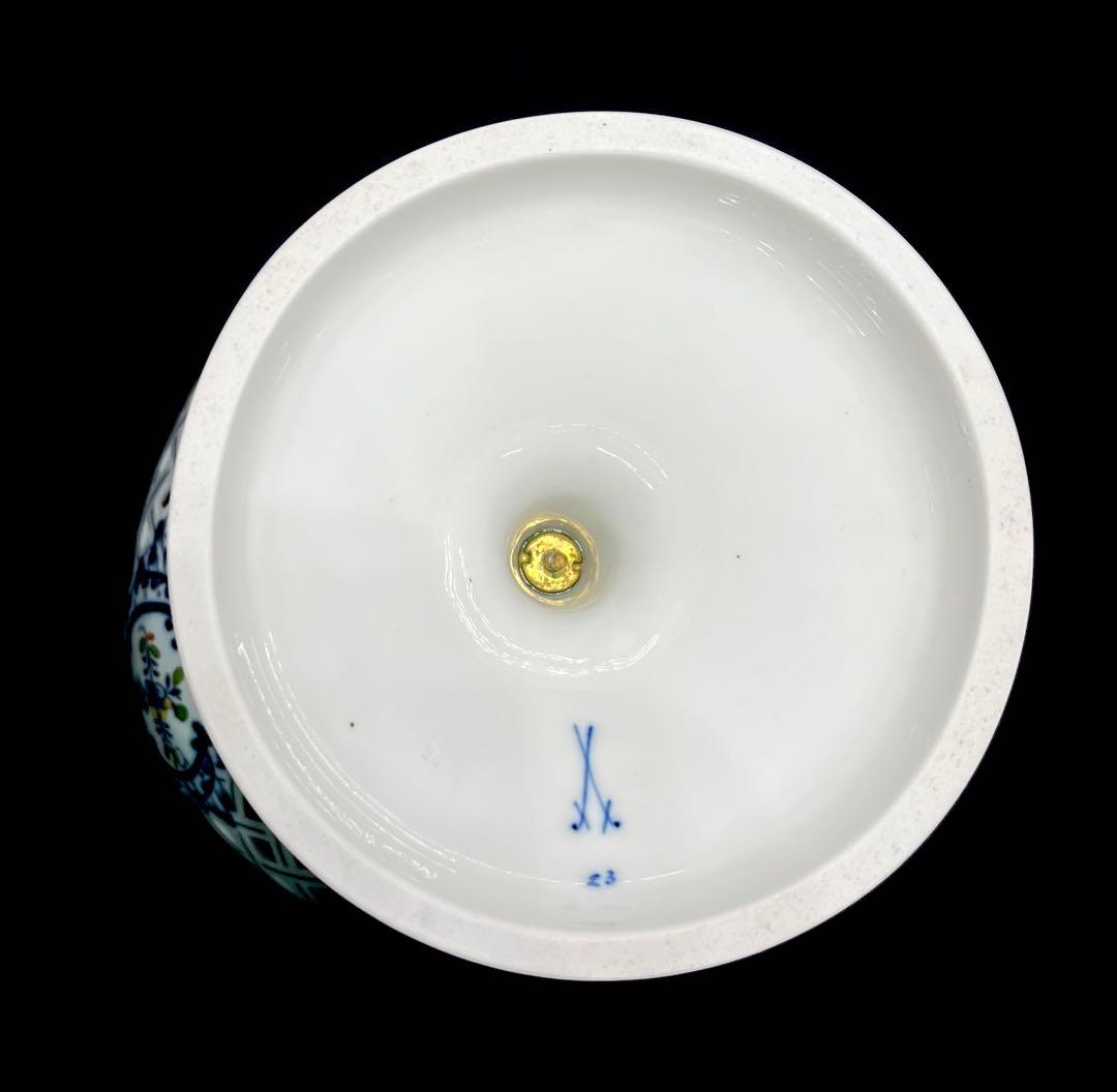 マイセン /※極稀少1級品 最上級装飾　カラーオニオン　大型コンポート