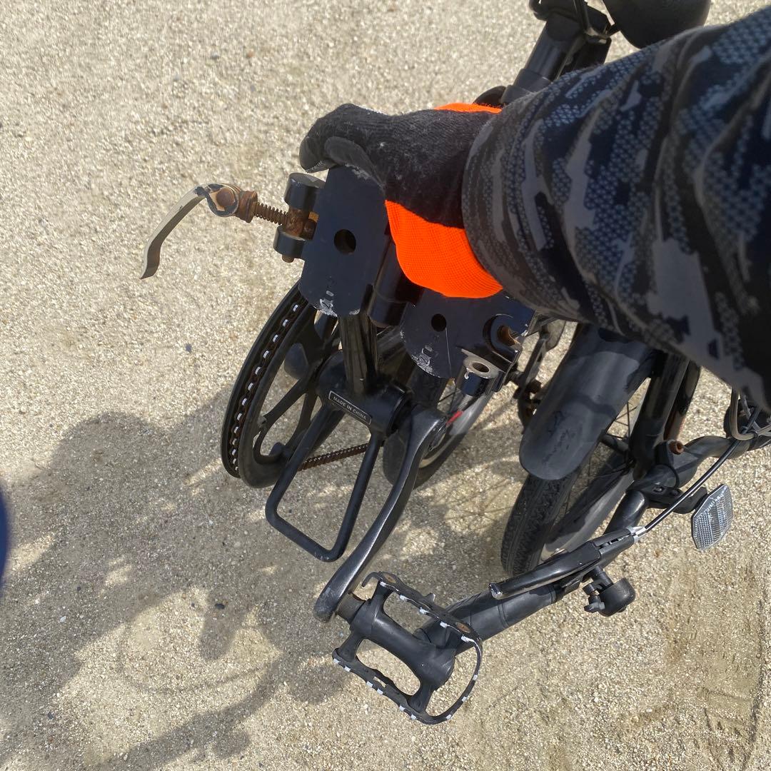 ゆー　折りたたみ自転車 黒　ドッペルギャンガー104