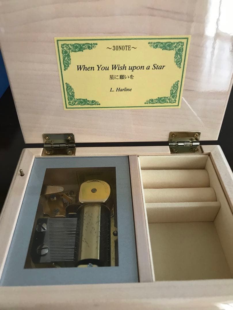 オルゴール　30弁　WOODNY 星に願いを