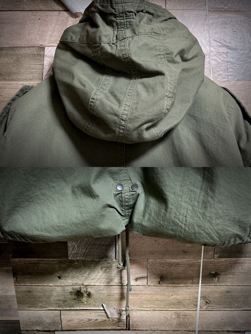 ファーライナー付き ヒューストン モッズコート M51 ミリタリー オリーブ